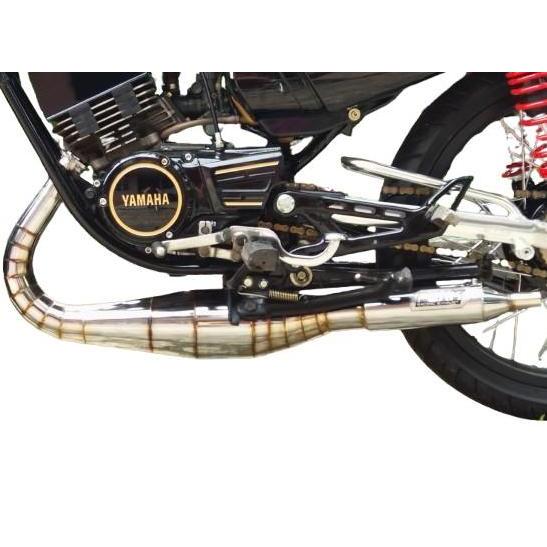 Knalpot Racing Peak Kolong 3v3 Kompetisi Kidal Cacing Chrome Rx King Original