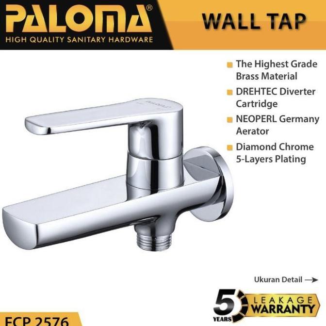 TERBARU - Keran Shower Cabang Tanam Shower Mandi Kran Tembok PALOMA FCP 2576