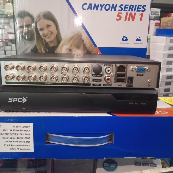 SPC DVR UVR SPC 16 CH SUPORT CAMERA AHD,TVI,CVI,ANALOG FULL HD 1080