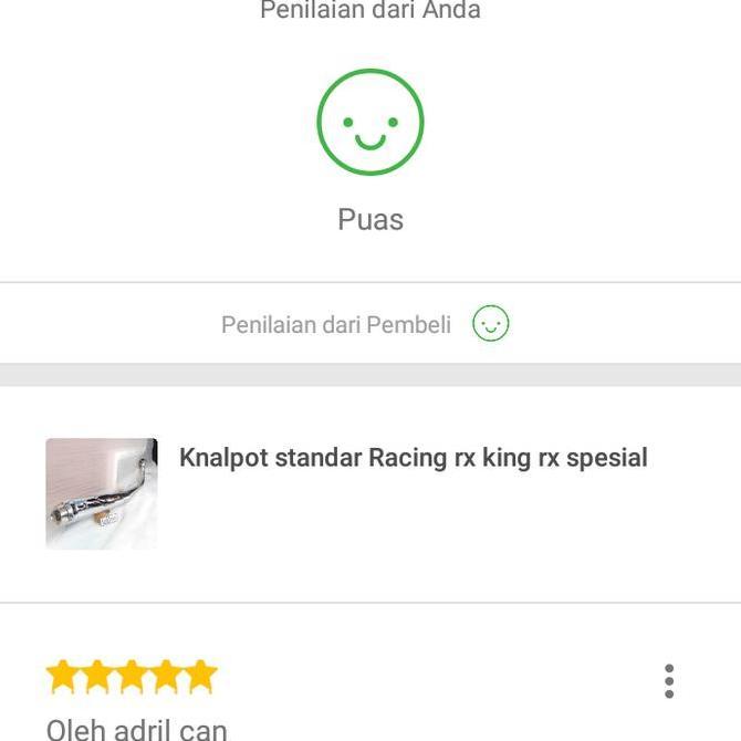 Knalpot standar Racing rx king rx spesial Original