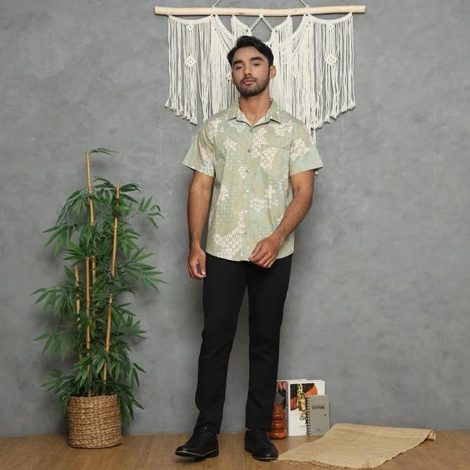 DB65 >> Kemeja Cowok - Kemeja Batik - 113ICE - ICE - 113ICE BLUE- 113ICE SAGE