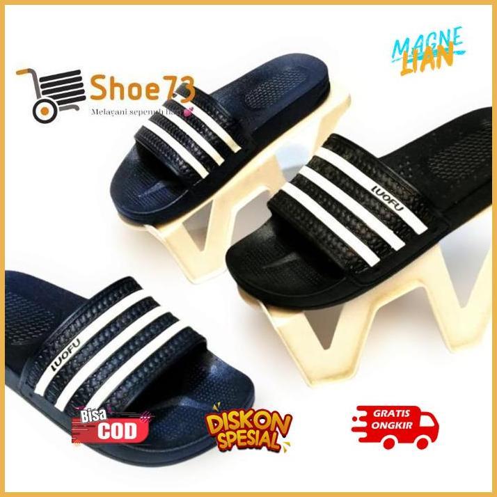 Ez23 m-4 LUOFU 1106 - k1 ORIGINAL, Sandal slop jelly pria. Sendal slop cowok impor Termurah Berkuali