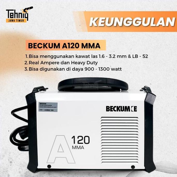 Promo Mesin Las Listrik Beckum Mma A 120 / Trafo Las Cod