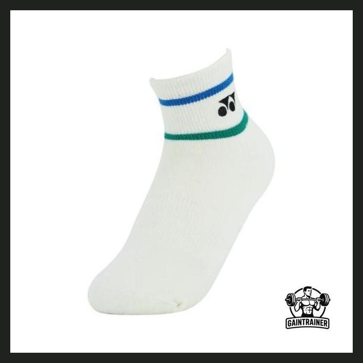 OLAHRAGA - KAOS KAKI BADMINTON  YONEX SSL 1080 MP5 LADIES WHITE BLUE  REGULER PRIVASI AMAN