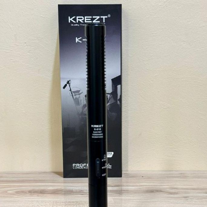 Condenser Microphone KREZT K-818 ORIGINAL  - Mic condensor krezt K818 , Mic kabel condensor krezt