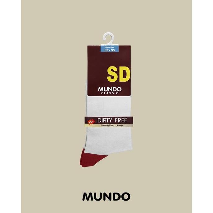 TERBEST// MUNDO School Sock SD SMP SMA Knee - Kaos Kaki Anak Sekolah