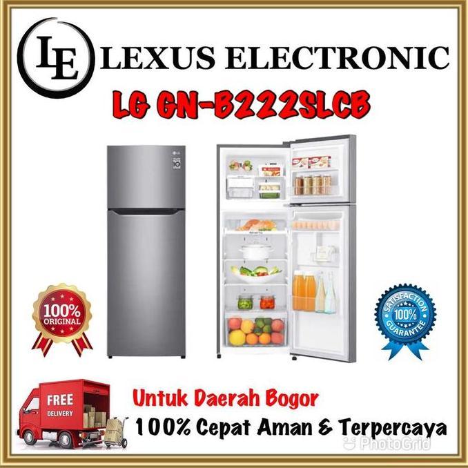 TERBARU - LG KULKAS 2 PONTU SMART INVERTER | GN-G222SLCB | 222SLCB | GN G222SLCB