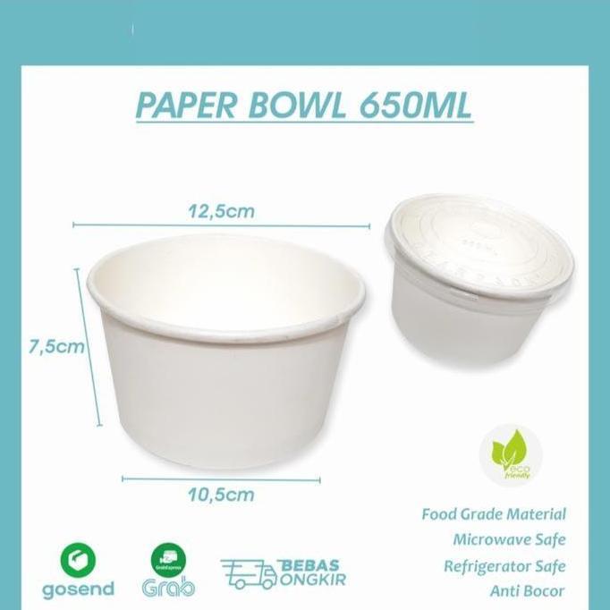 paper bowl ivory rice bowl kertas mangkok catering mangkok nasi kertas