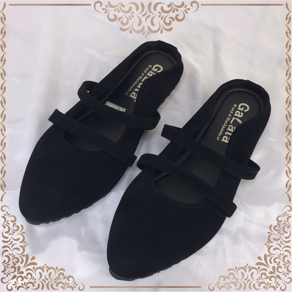 Black Panda Moru - Sepatu Black Panda Original - Flat Shoes Wanita