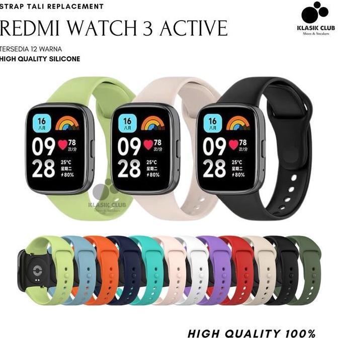 Strap Redmi Watch 3 Active / Tali Redmi Watch 3 Active Silicone Warna