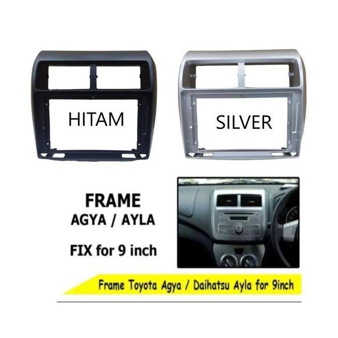 DT7 >> FRAME HEAD UNIT ANDROID 7 INCH / 9 INCH / 10 INCH TOYOTA AGYA AYLA 2013 - 2019