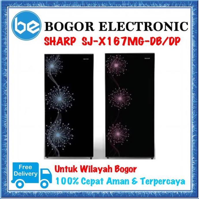 BEBAS ONGKIR - PROMO MURAH KULKAS 1 PINTU | KULKAS SHARP | SJX167 | SJ-X167MG-DB/DP