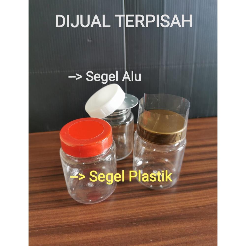 Bisa Cod Tanpa Flug - Jual Terpisah Dus - Toples Plastik 150 Ml 200 Ml Slim Ring Kotak Bulat Toples 