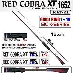 JORAN KENZI RED COBRA XT 1652 4-10lbs 5-12lbs Spinning pancing