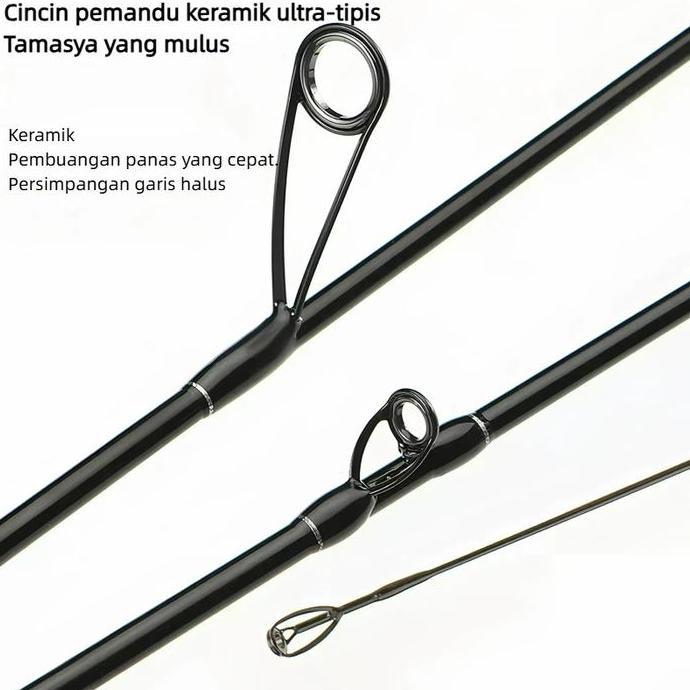 Joran pancing mikro-objek umpan joran pancing ikan kecil joran pancing joran umpan kekerasan UL/M
