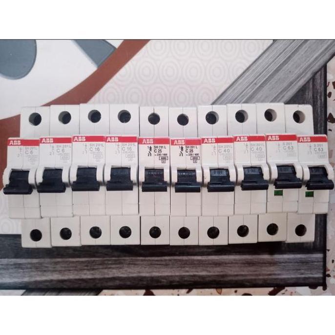 MCB ABB SH201L 1P 6A 16A 25A 40A 50A 63A Original