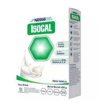 SUSU NESTLE ISOCAL 400 GR VANILLA - PROTEIN, KALSIUM, VITAMIN & ZINK