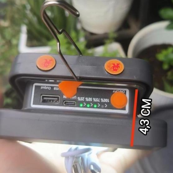 Kawachi Lampu Emergency Led Sorot Solar Panel Lamp Fhs10 10 Watt Ip66