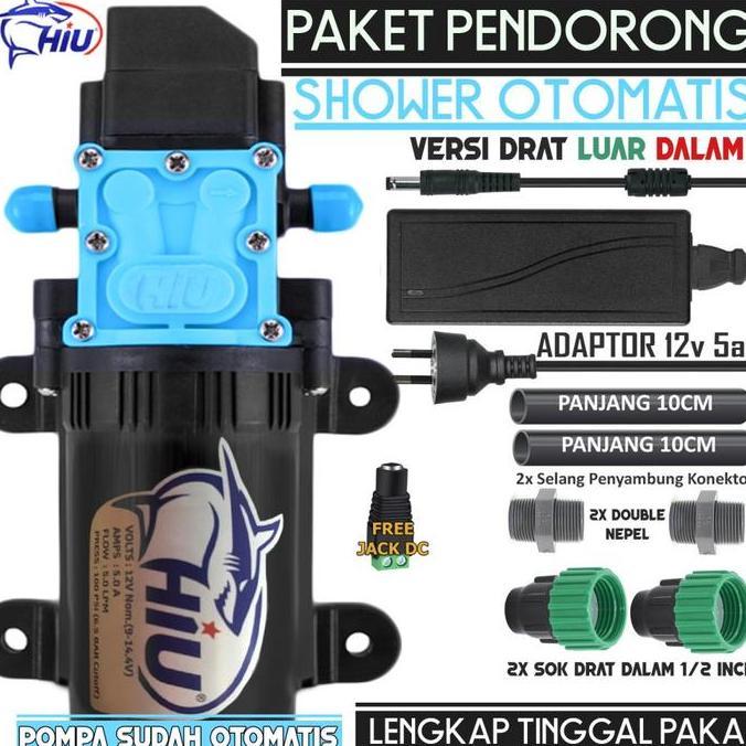 Paket Pompa Pendorong air Shower / water heater Versi Drat