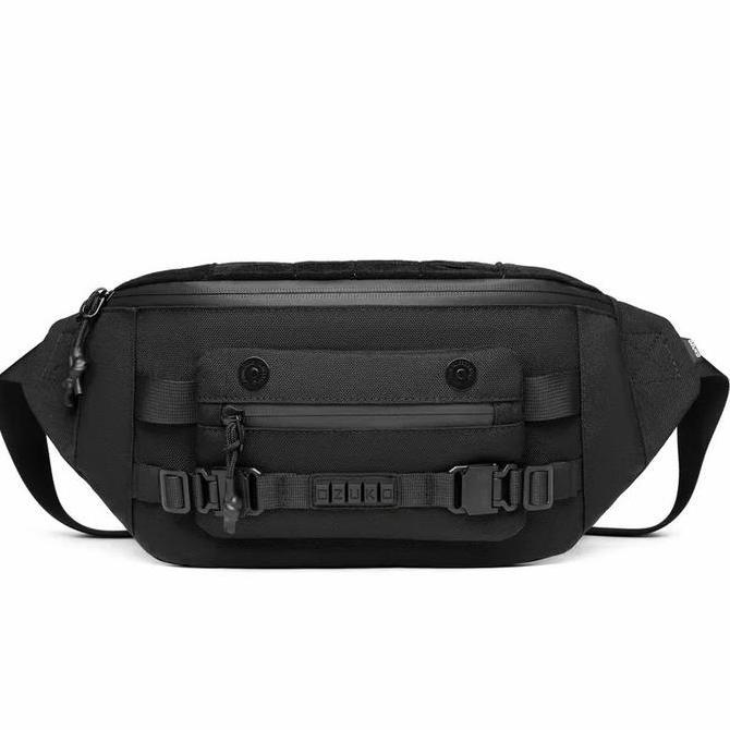 Promo OZUKO Waist Bag #9681 - Tas Selempang Pria Cowok Pinggang tas pinggang pria COD