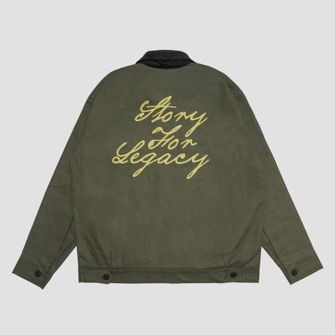 Promo Queenbeer - Canvas Work Jacket Nicole Green COD