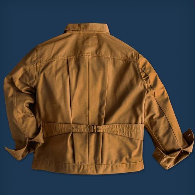 Promo Oldblue Work Jacket Type III - 15.5 Oz Brown Duck Okayama COD