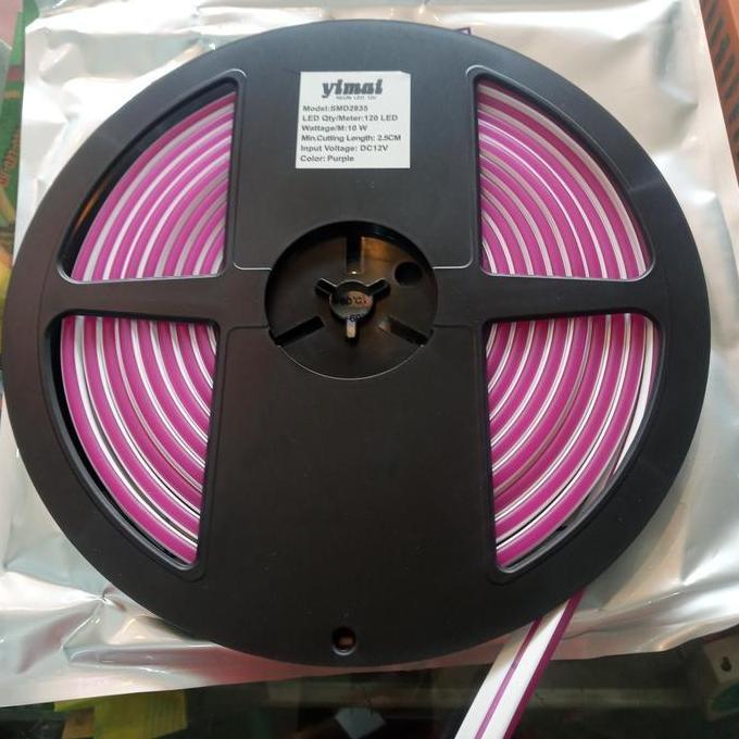 TERMURAH - YIMAI lampu led neon flex DC 12 V warna ungu ( purple)