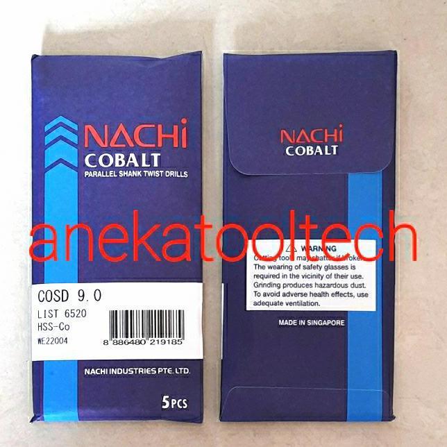 TERBARU - MATA BOR HSS COBALT 9mm NACHI | Twist drill NACHI 9mm HSS COBALT