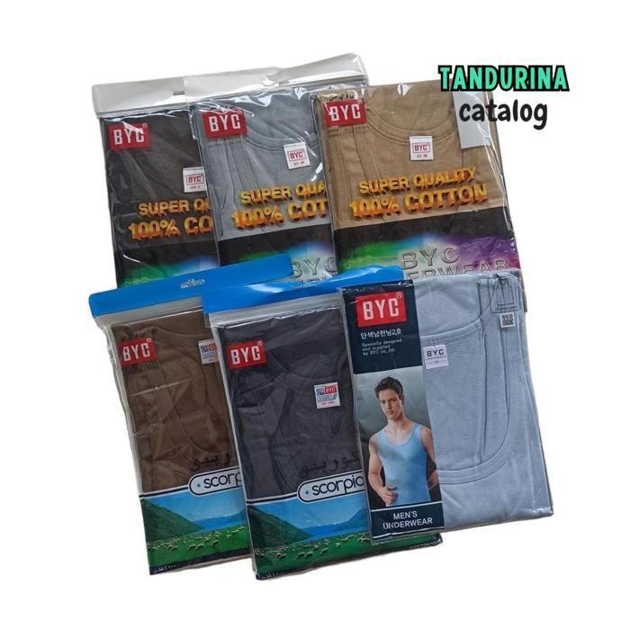 FUZ-611 VEX-2126 KAOS SINGLET BY BYC HOME | KAOS KUTANG | KAOS DALAM PRIA Hemat Hemat