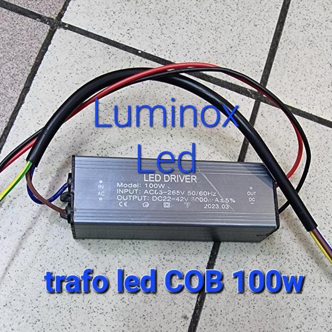 trafo pju dan sorot cob 100watt 100w / driver led cob 100 watt