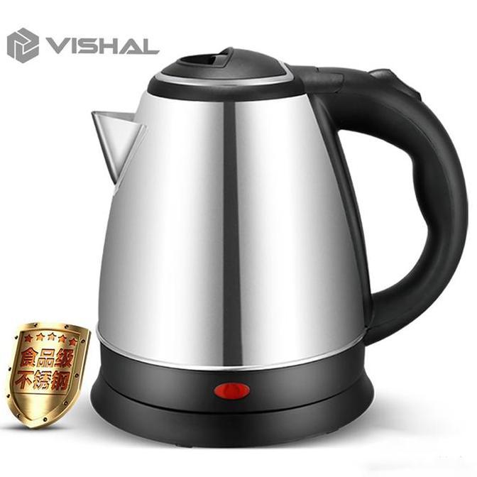VISHAL Teko listrik 2L / Pemanas Air /Kettle Electric Stainless Pembuat Kopi Teh VS-1801