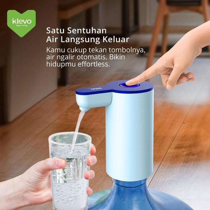 KLEVO KL-WP03 Pompa Galon Electric Rechargeable Type C Portable Dispenser Air Minum