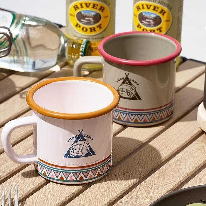 Gelas Camping Enamel Mobi Garden NX21666082 Yuru Camp Enamel Mug