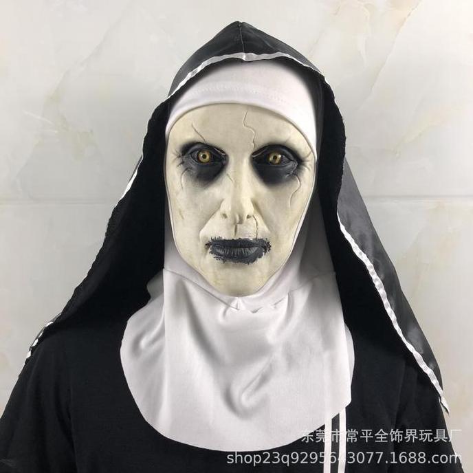 TOL-02 topeng karet halloween hantu setan valak ghost mask