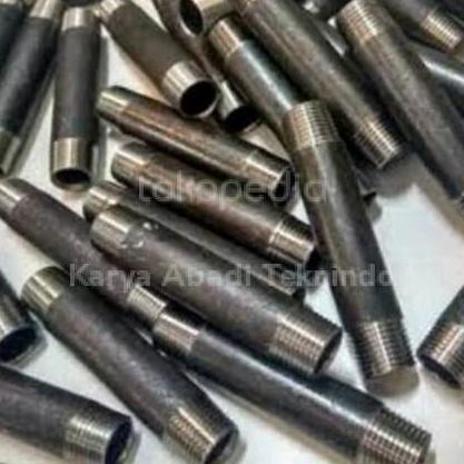 Pipa Nepel Besi Drat 212 Inch Pipa Nepel Carbon Steel P .20Cm