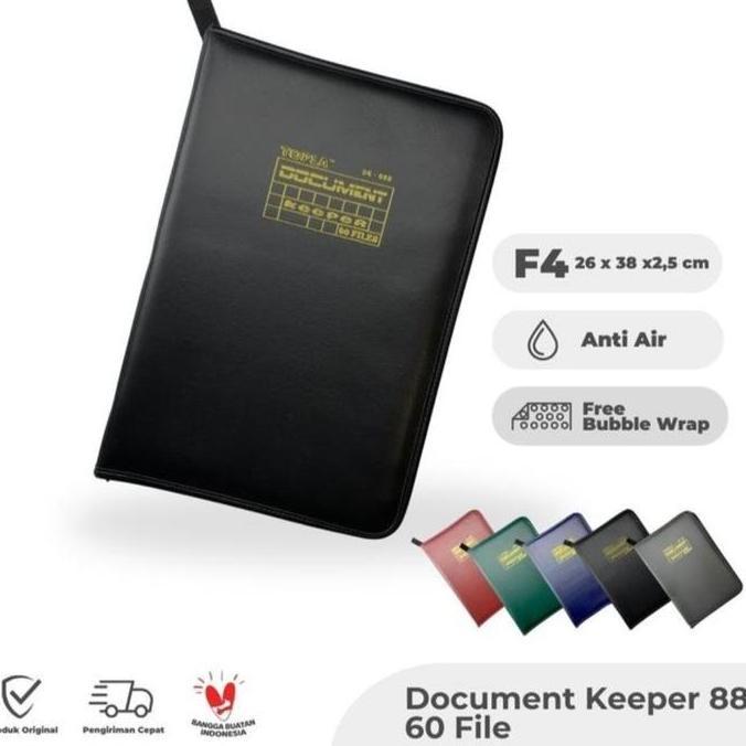 Topla Dokumen Keeper Folio Isi 60 File / Map Ijazah Clear Holder