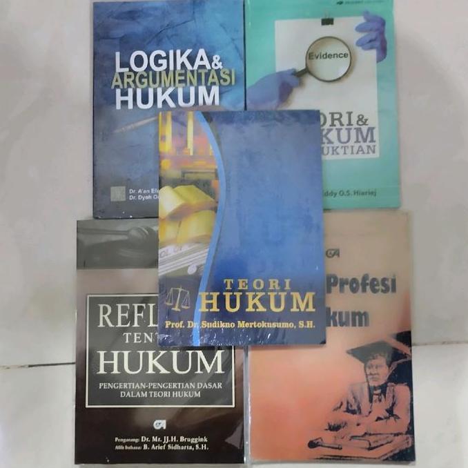 Paket 5 Buku Etika Profesi Hukum Teori Hukum Logika Dan Argumentasi Hukum Teori Dan Hukum Pembuktian