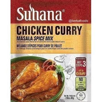<<<<<] Chicken Curry Masala Spice Mix Suhana / Bumbu Masak Instan Kari Ayam Khas India Halal