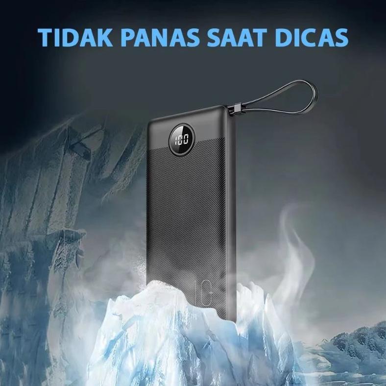 powerbank mofit m19 10.000mAh real capacity slim 2.4A include kabel Powerbank