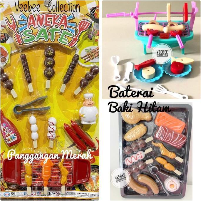 monggo] Mainan BBQ Set / mainan bbq anak/ mainan masak masakan anak/ BBQ main