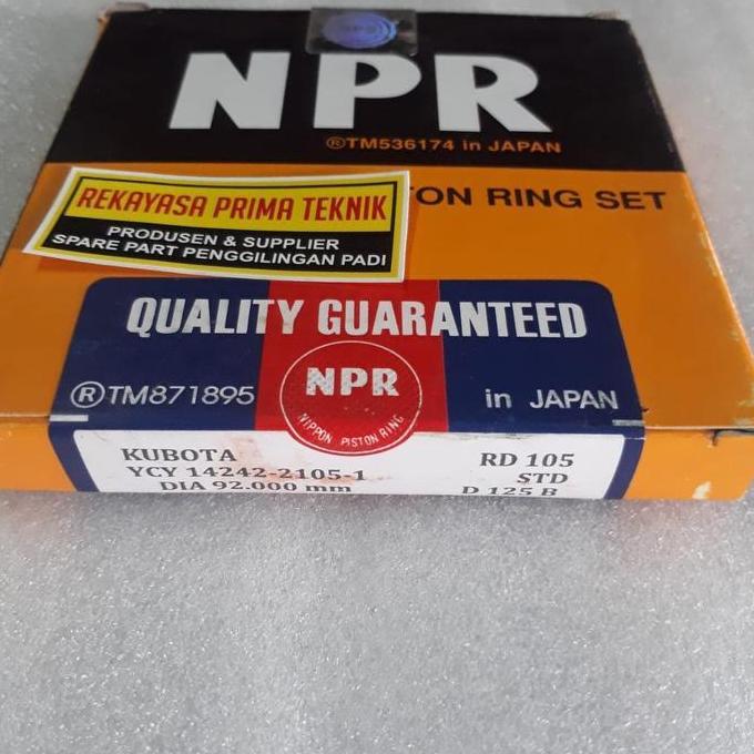 hanya disini] RD105 RING SEKER PISTON SEHER DISEL KUBOTA 10.5 PK RD 105