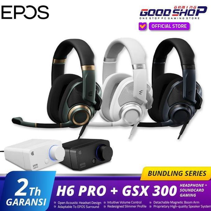 EPOS H6 PRO + GSX 300 BUNDLING - GAMING HEADSET + GAMING SOUND CARD