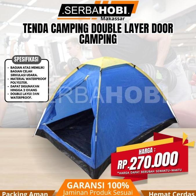 ] Tenda Camping Double Layer Door Camping / Tenda Camping Dengan Pintu Double Layer / Tenda Camping 