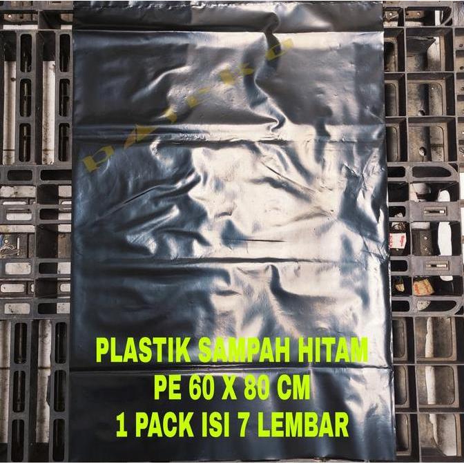 Kantong Plastik Sampah 60 X 80 Cm , Plastik Pe Hitam 60 X 80 Cm