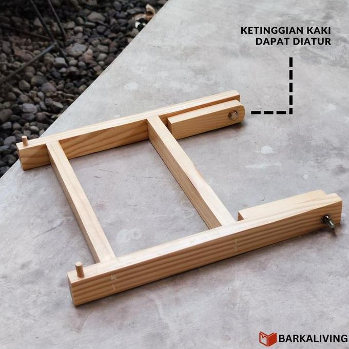 Stand Laptop Lipat Penyangga Laptop Kayu