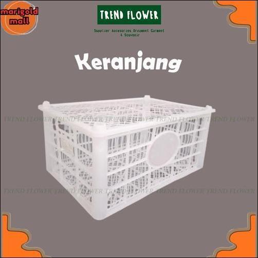 New Keranjang Buah Bekas Putih Tutup Plastik - Wadah Penyimpanan Storage