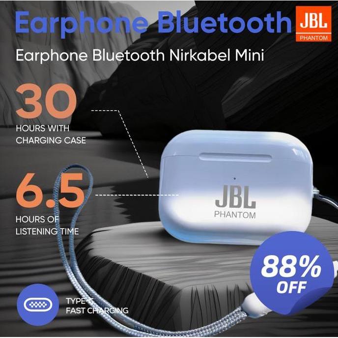 JBL Phantom K8pro Headset Gaming Kompetitif Edisi Baru - Baterai Tahan Lama, Dual Mikrofon, Bass Nge