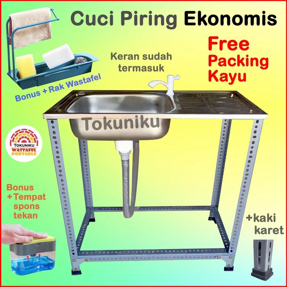 Wastafel Portable Bak Cuci Piring Portable Tempat Cuci Piring Panjang Wastafel Cuci Piring Portable