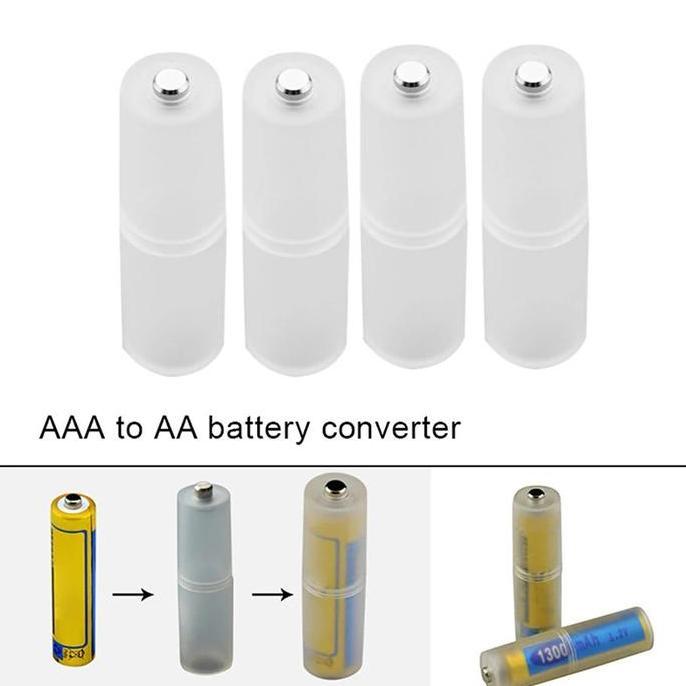 Adapter Converter Case Baterai A2 Ke A3 AAA ke AA AAA to AA Konverter Baterai Batre Batere Kotak Cas