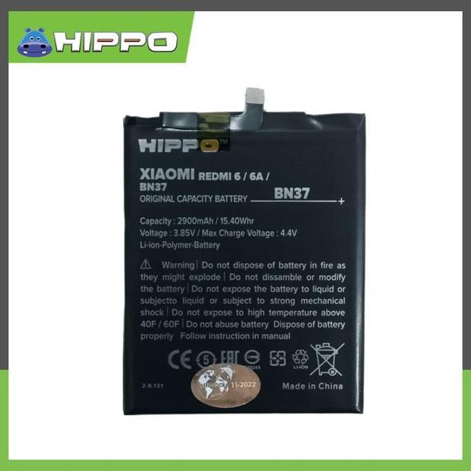 Hippo Baterai untuk seri Redmi 6 6A BN37 2900 mah